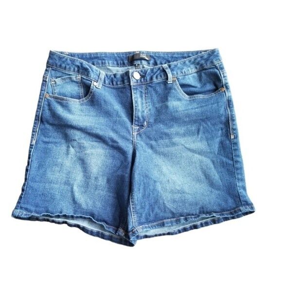 1822 Denim High Rise Shorts Blue Sized 16  4 0149 - Picture 5 of 5